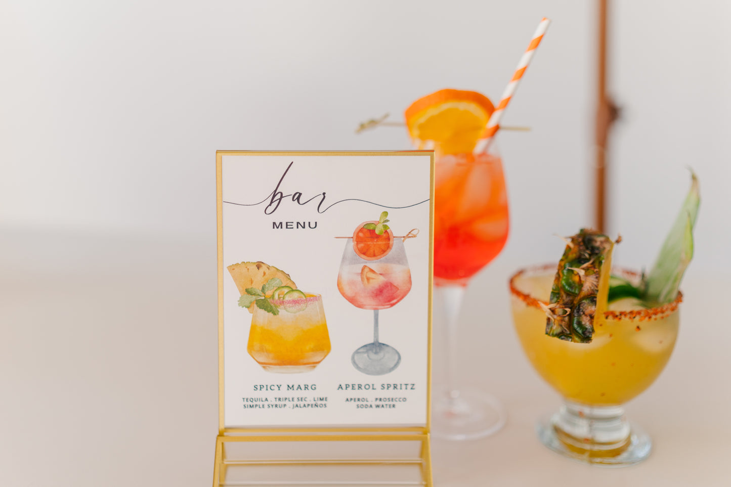 Acrylic Menus | 5x4