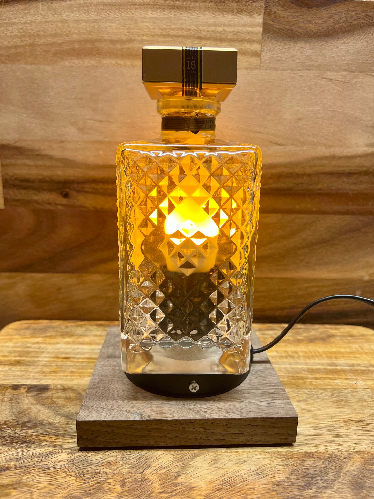 I.W. Harper Bottle Lamp