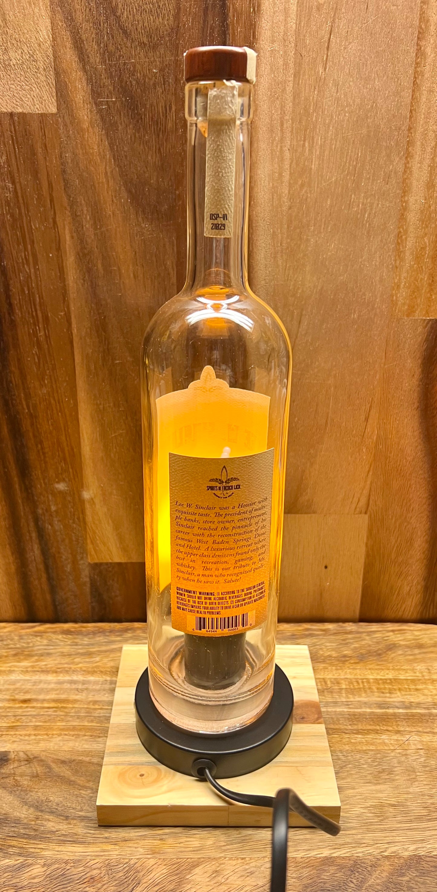 Lee W. Sinclair Bottle Lamp