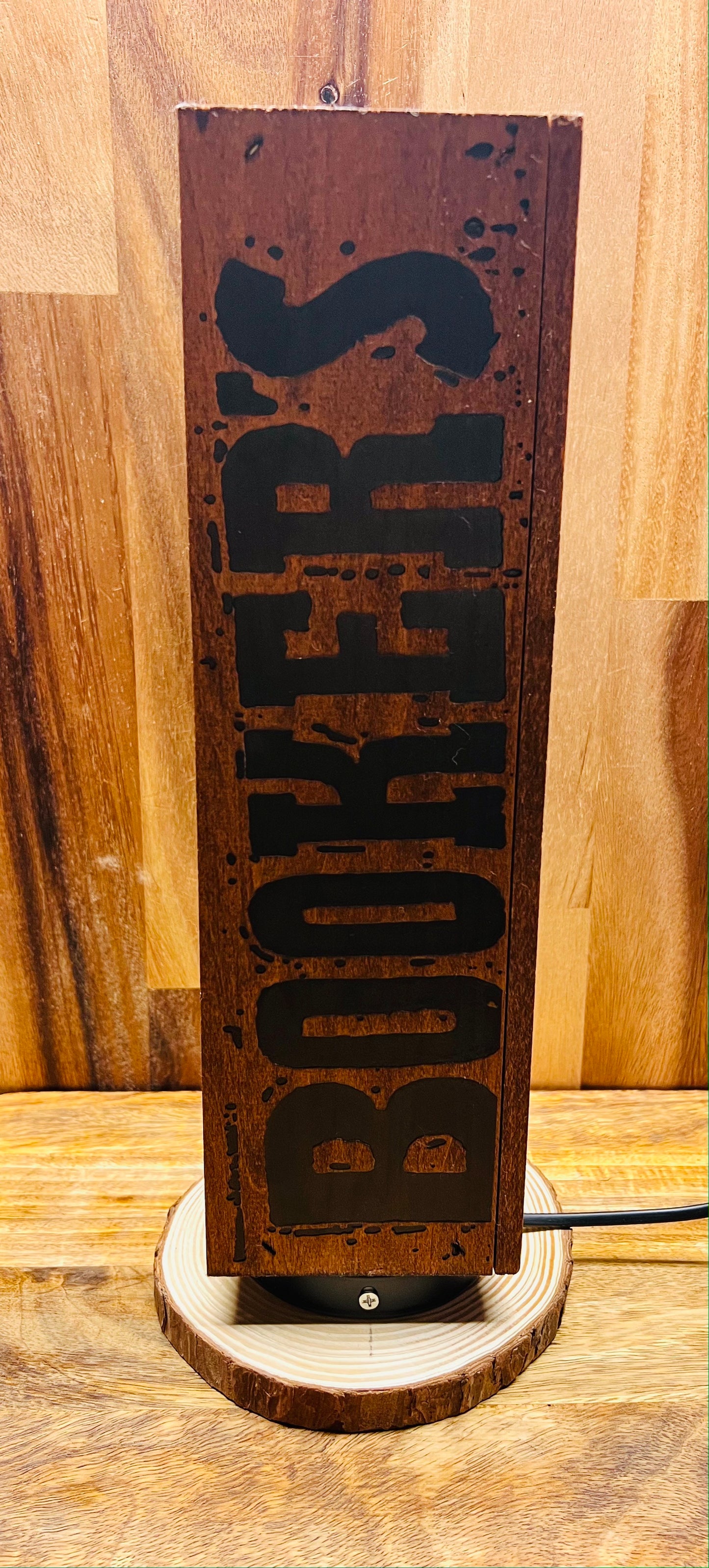 Booker's Bourbon Bottle Lamp
