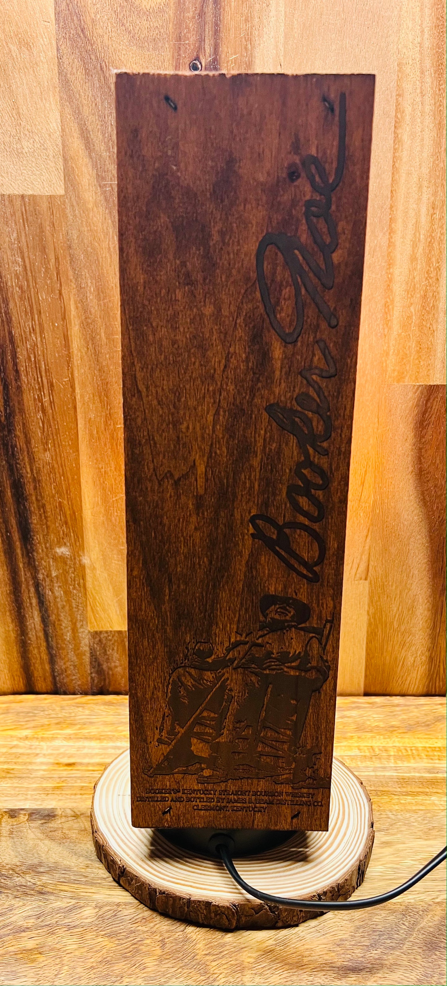 Booker's Bourbon Bottle Lamp