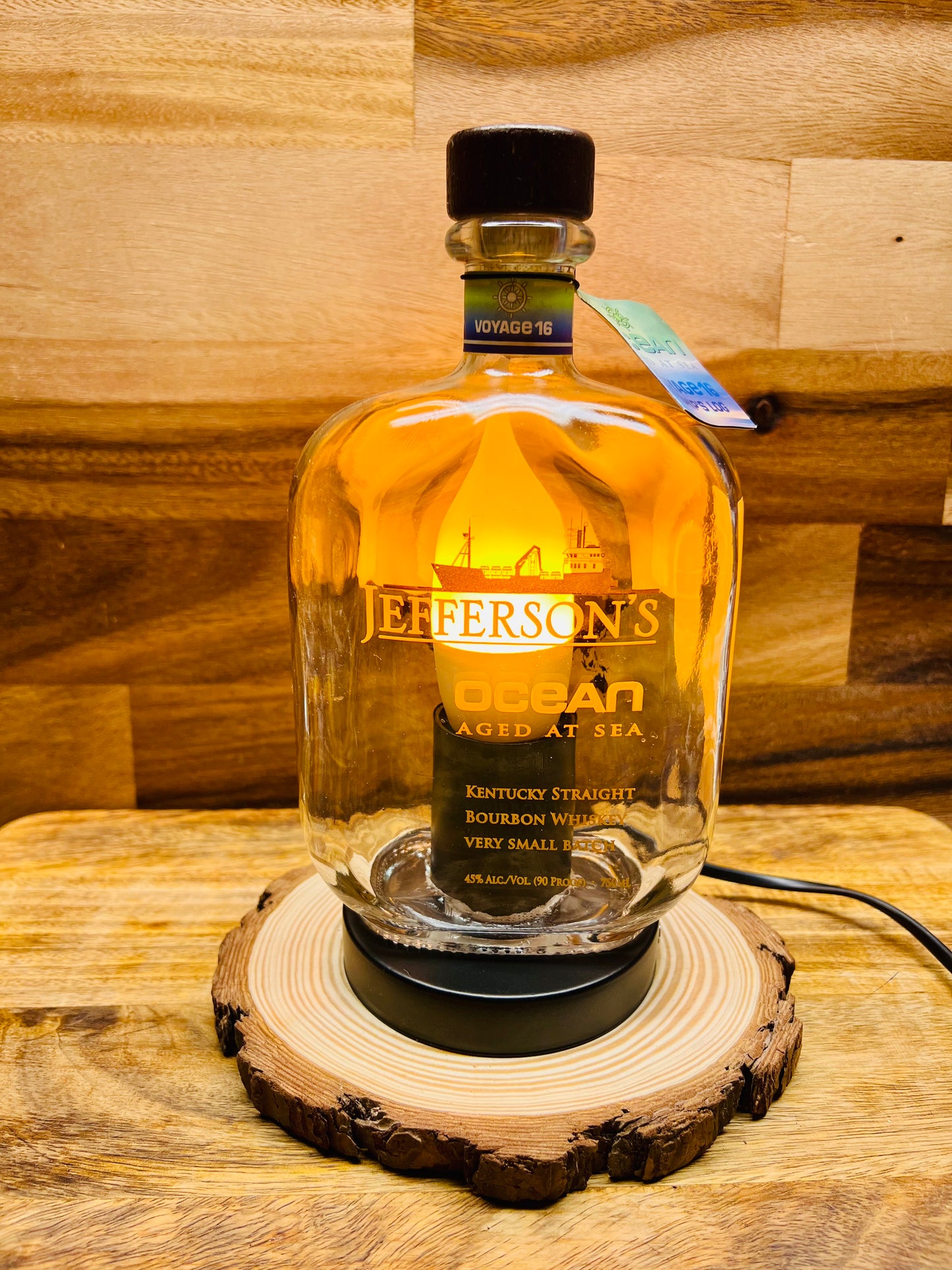 Jefferson's Ocean Bourbon Bottle Lamp