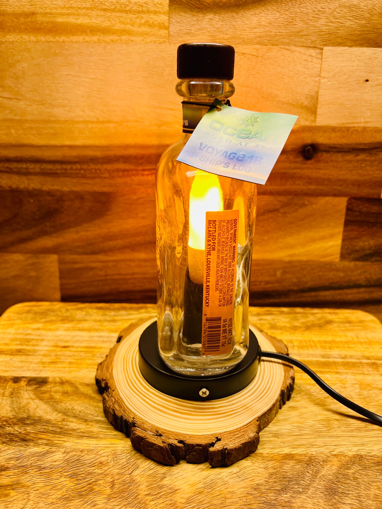 Jefferson's Ocean Bourbon Bottle Lamp