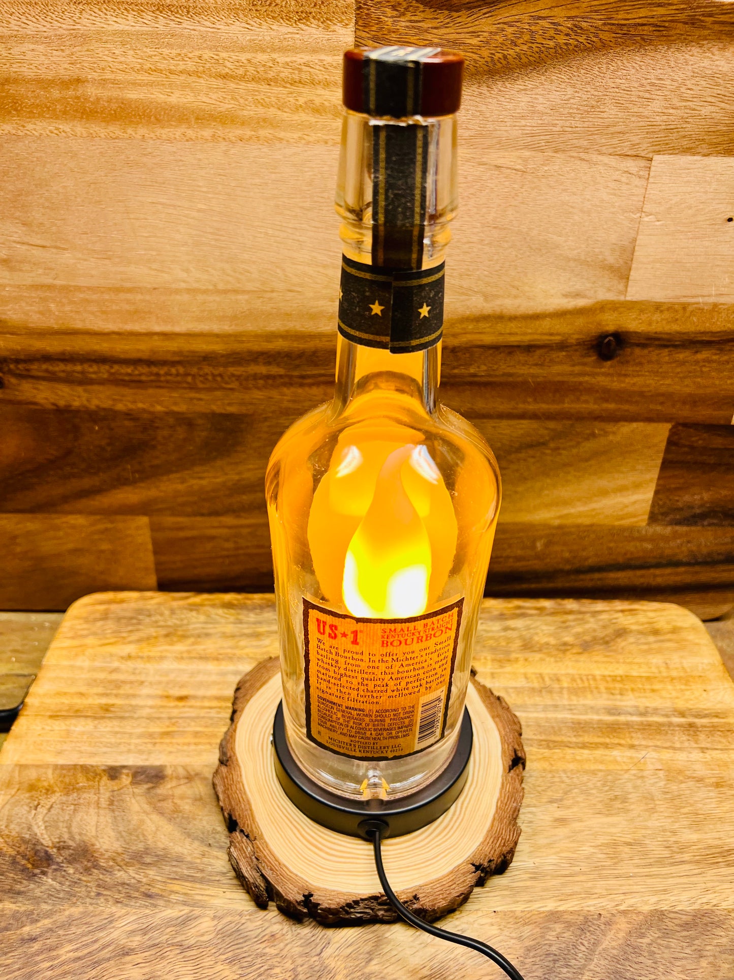 Michter's Bourbon Bottle Lamp