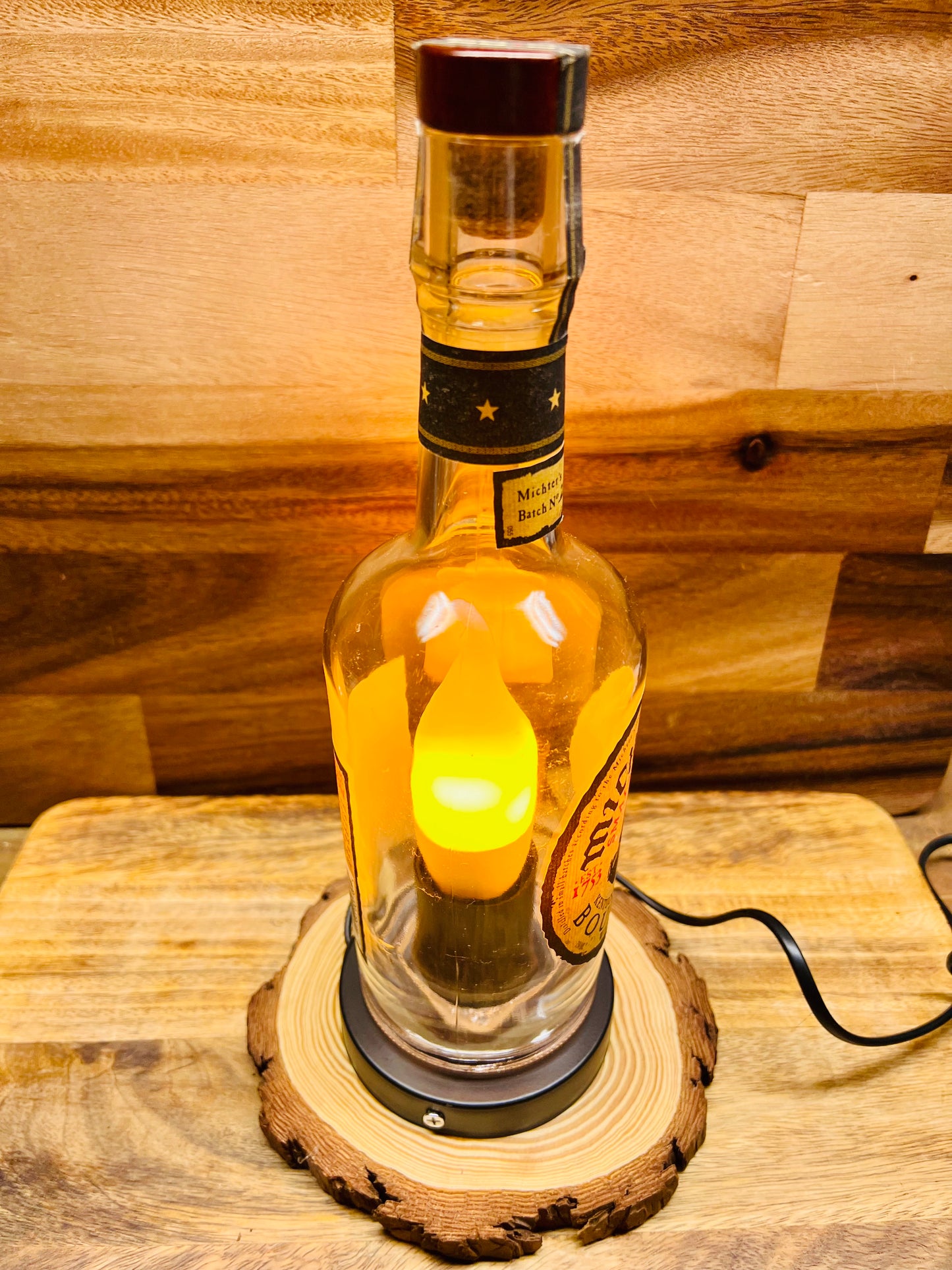 Michter's Bourbon Bottle Lamp