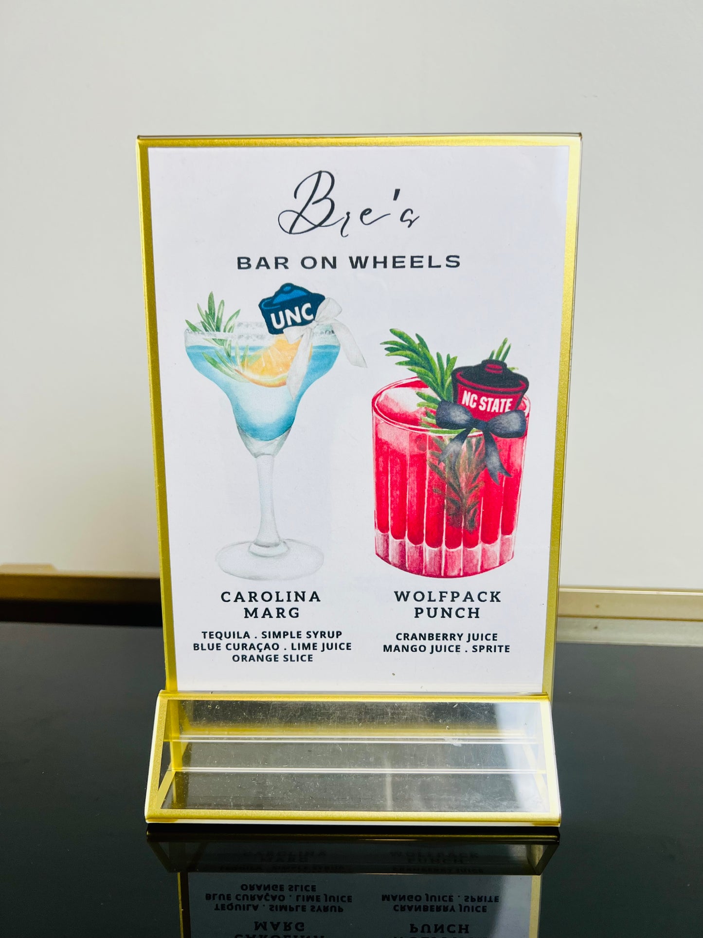 Acrylic Menus | 5x4