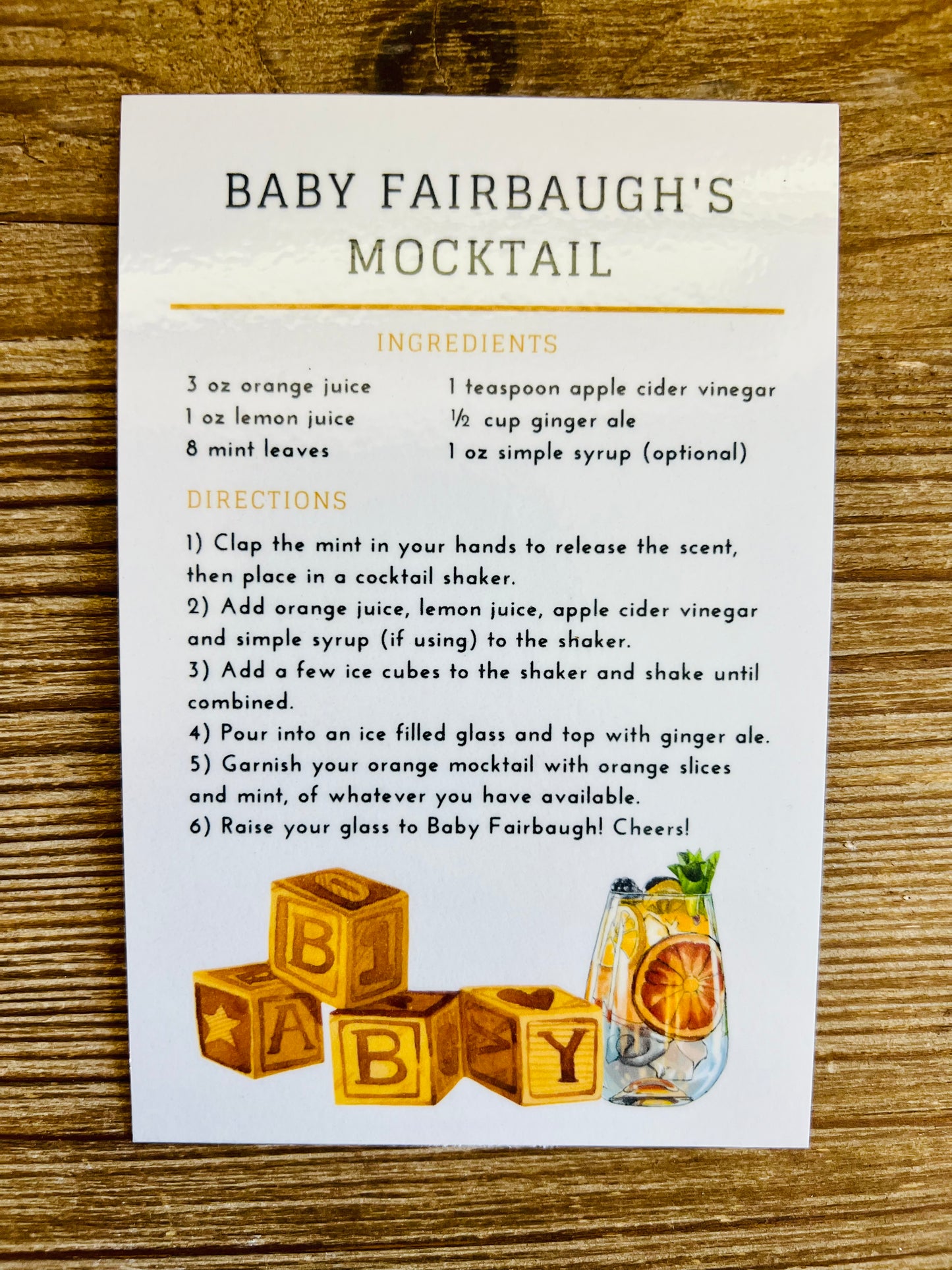Custom Recipe Cards