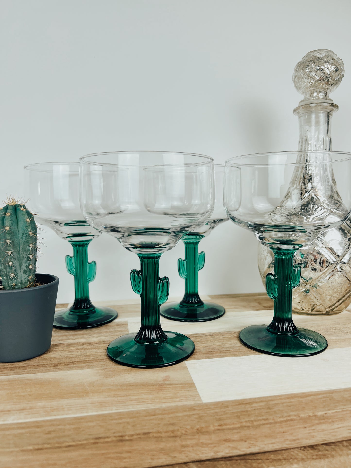 Cactus Margarita Glass Set