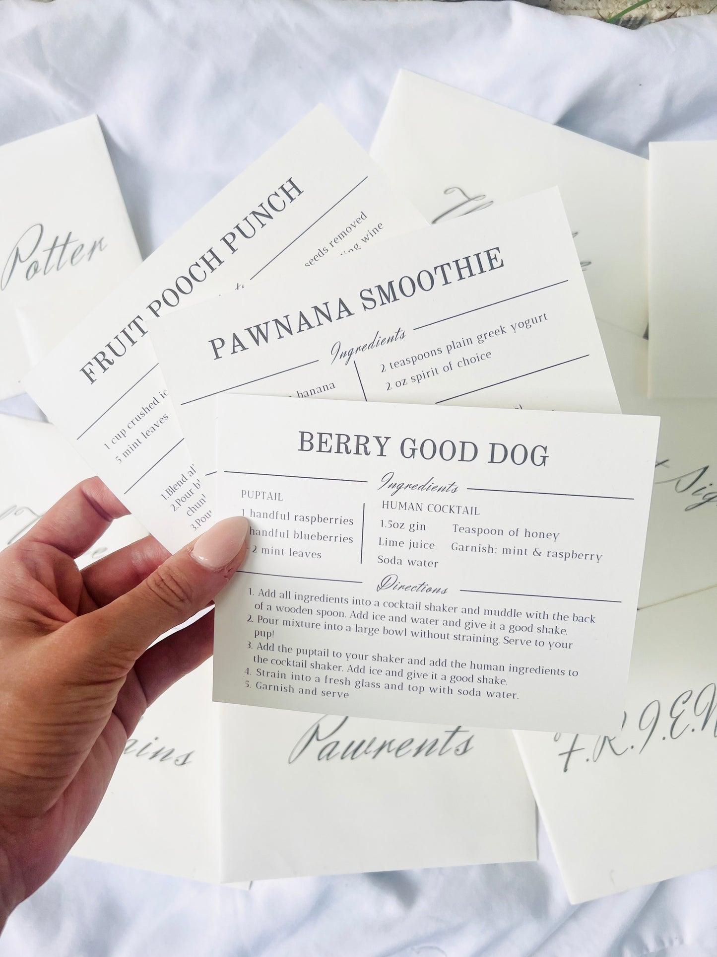 Cocktail Recipe Cards (A-M Only)