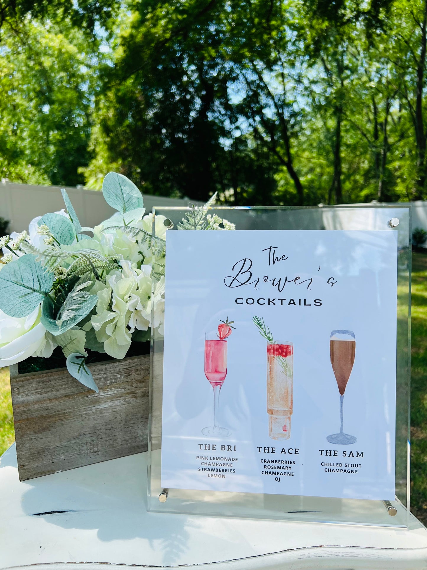 Acrylic Menus | 8x10