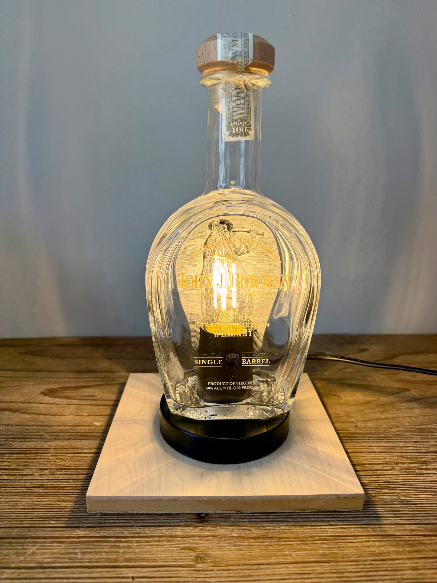 John Bowman Bottle Lamp