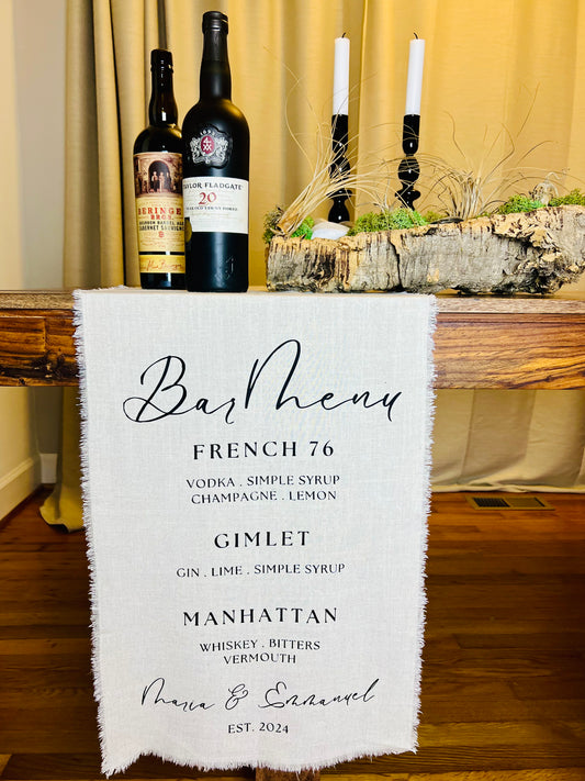 Custom Linen Menu