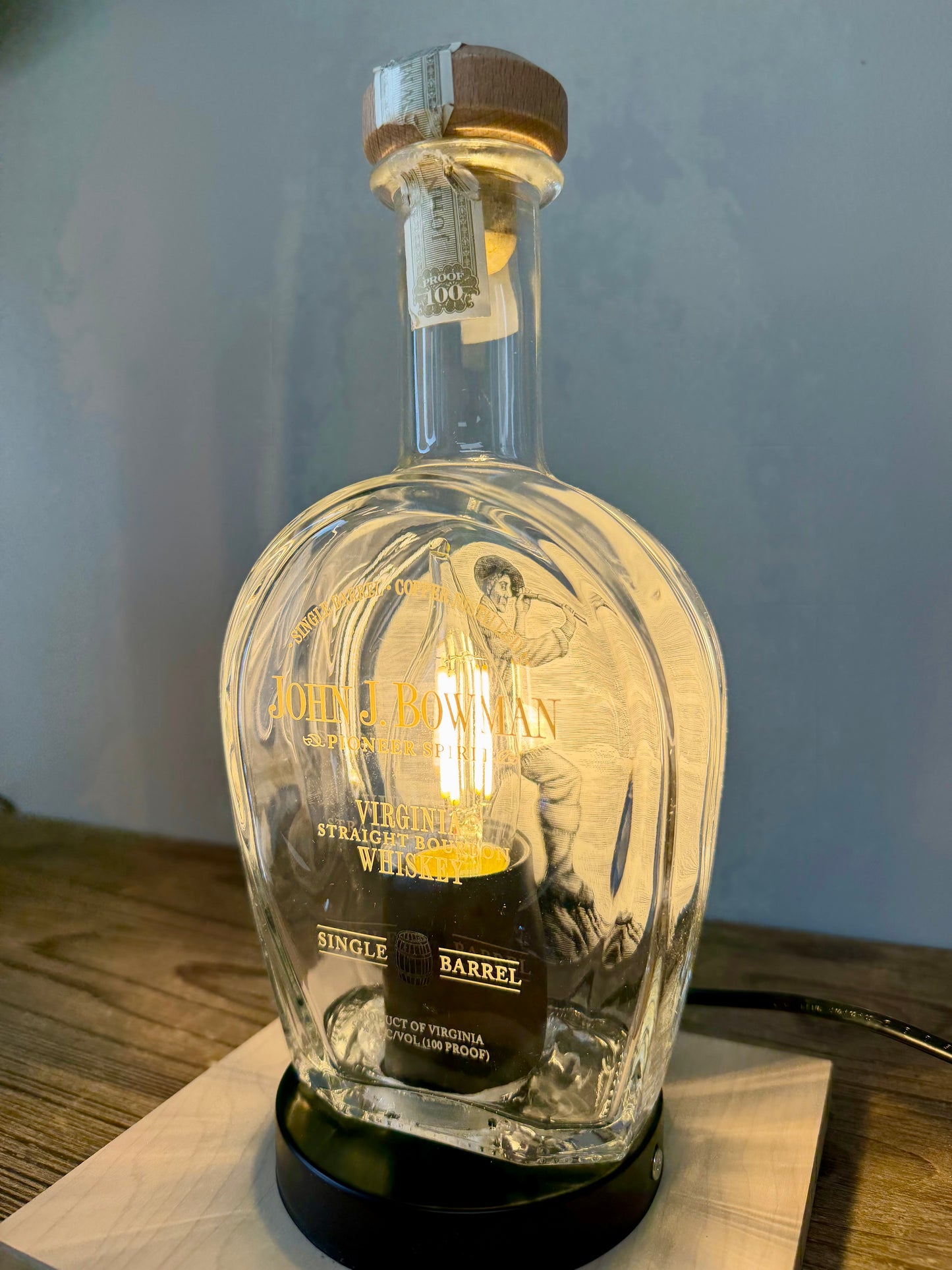 John Bowman Bottle Lamp