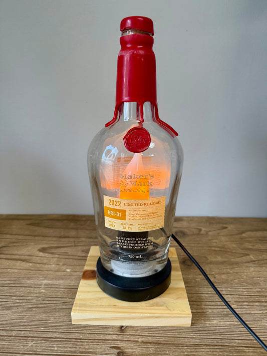 Maker's Mark Bottle Lamp