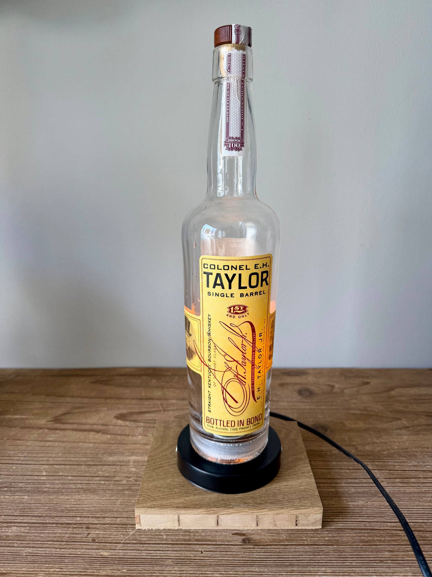 Colonel E. H. Taylor Bottle Lamp