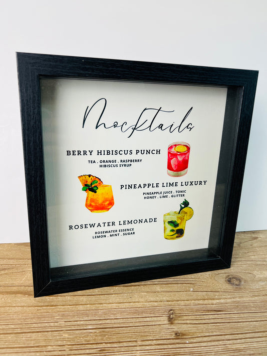 Mocktails (un)Boozy Board