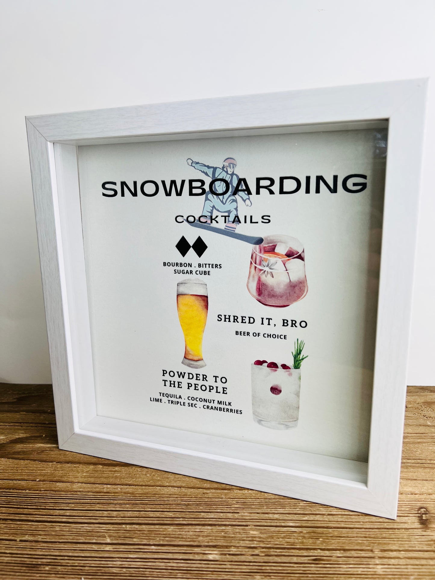 Snowboarding Boozy Board