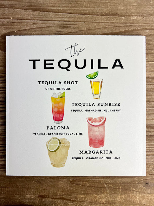 Tequila Cocktails Wood Print