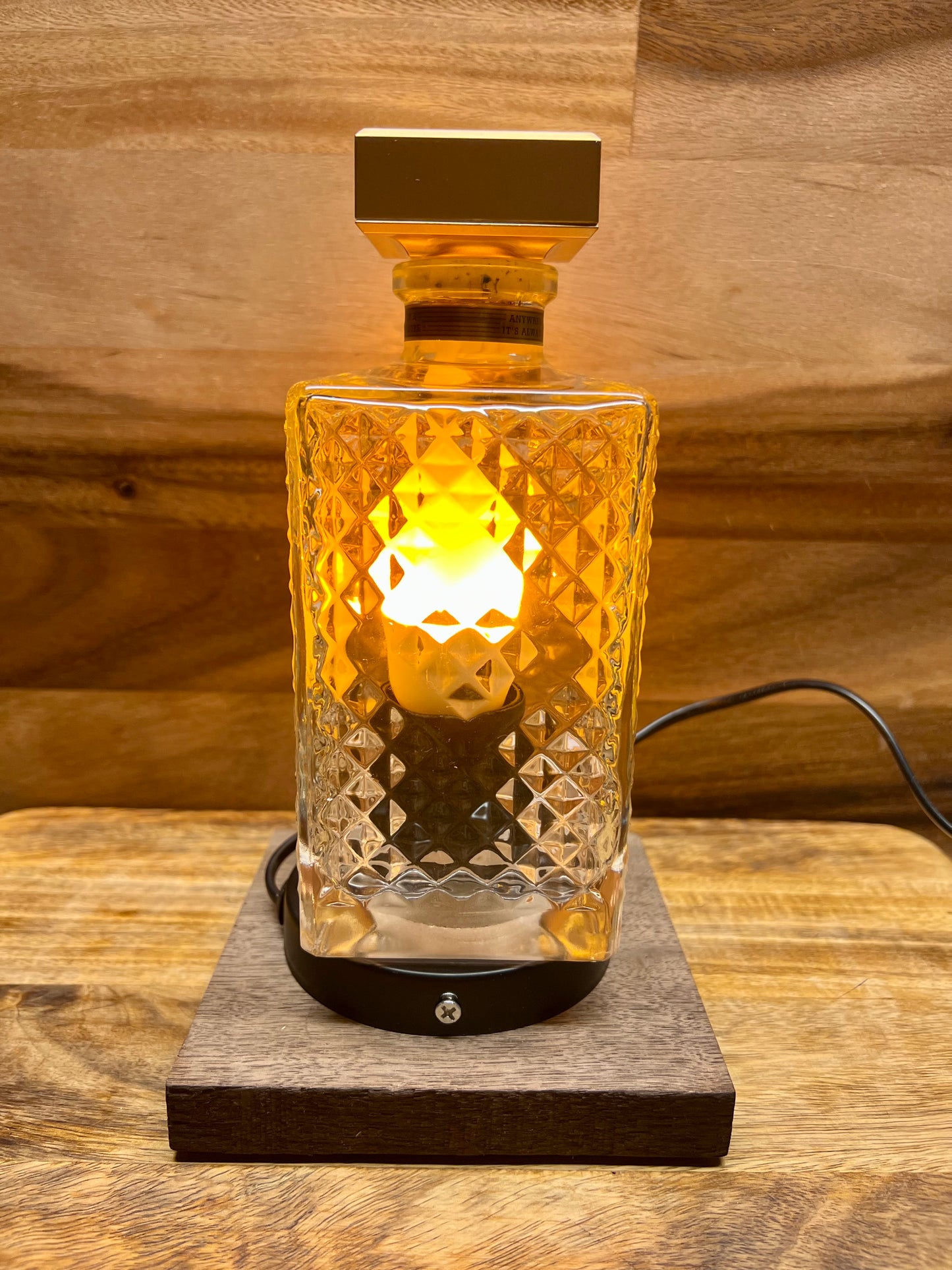 I.W. Harper Bottle Lamp