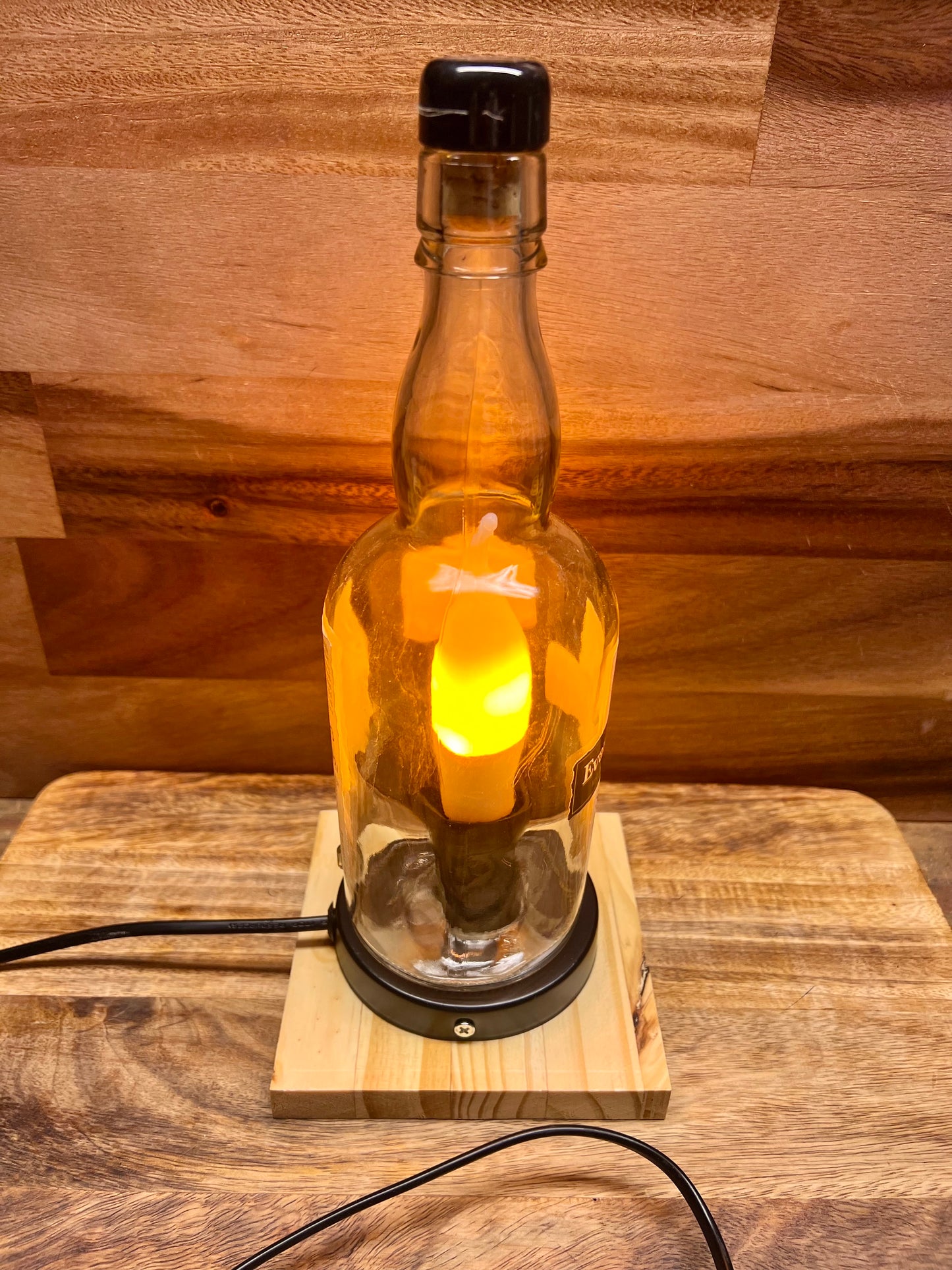 Evan Williams Bottle Lamp