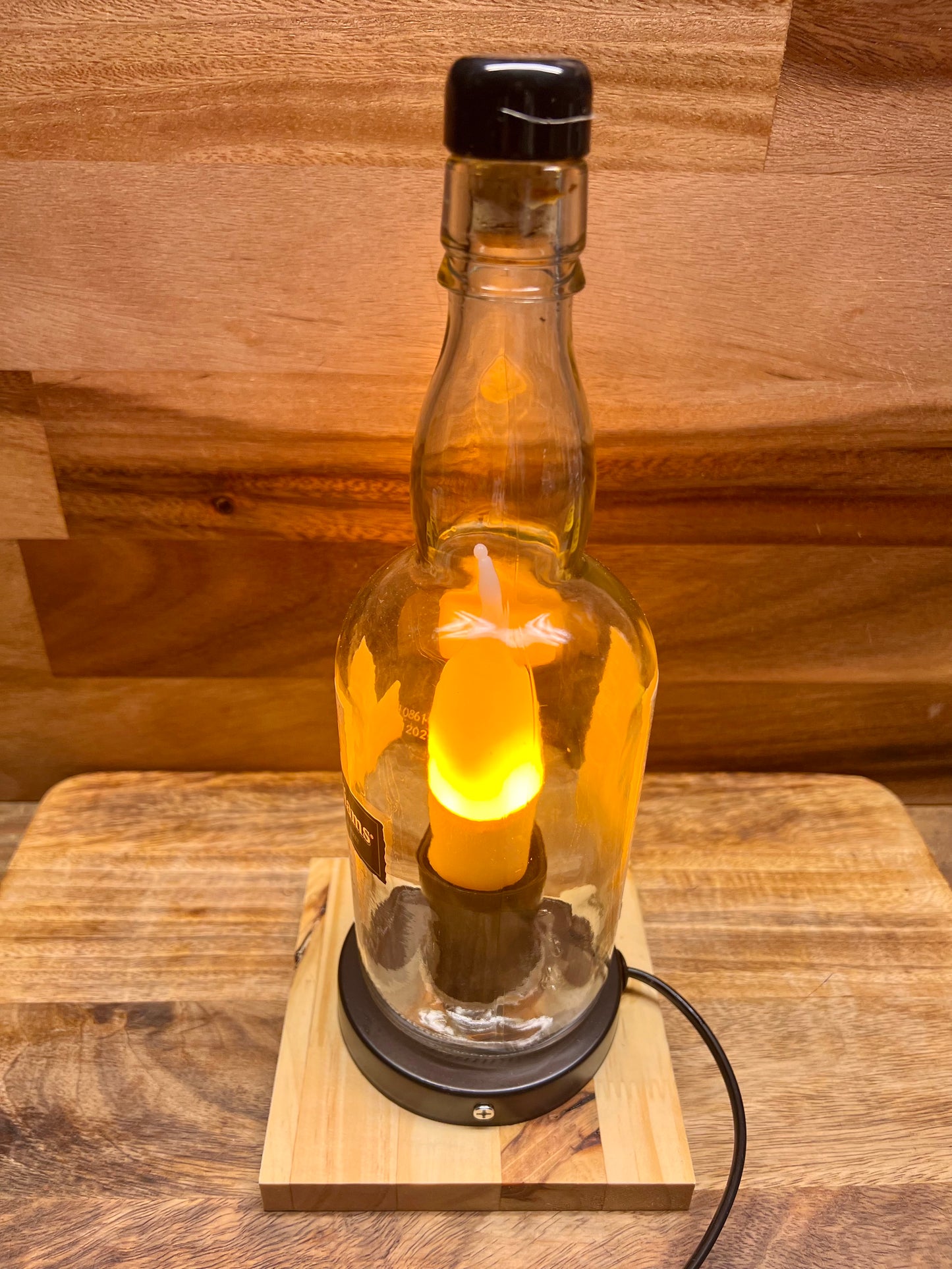 Evan Williams Bottle Lamp