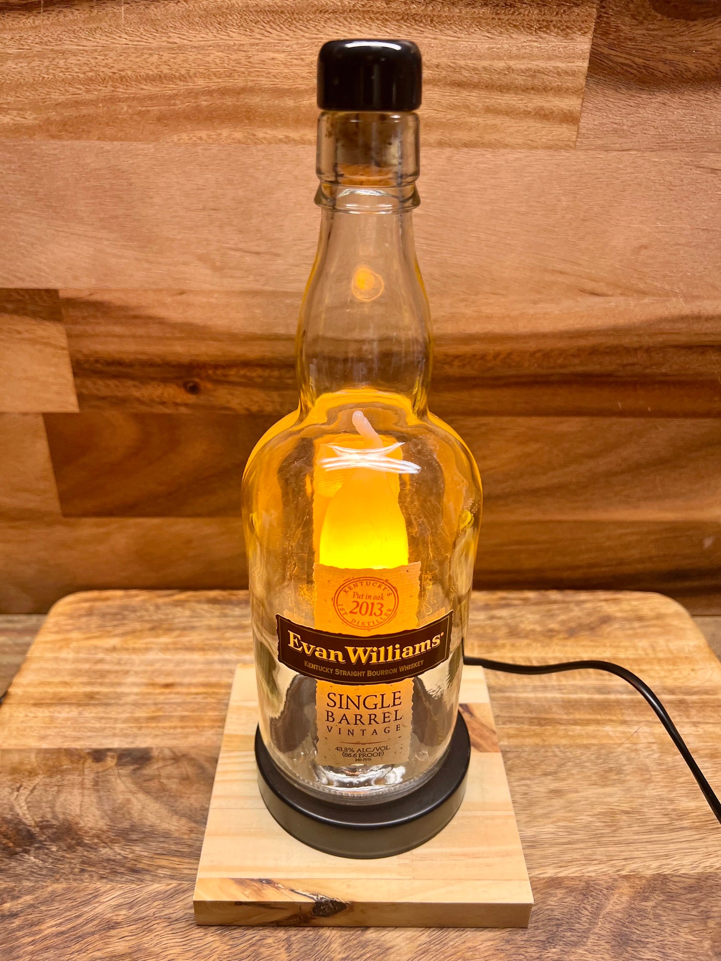 Evan Williams Bottle Lamp