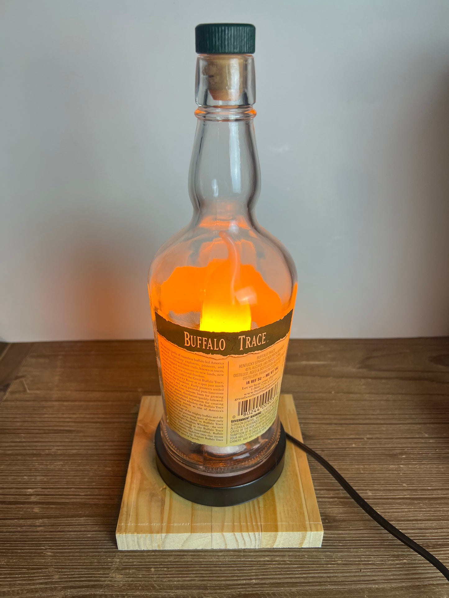 Buffalo Trace Bottle Lamp