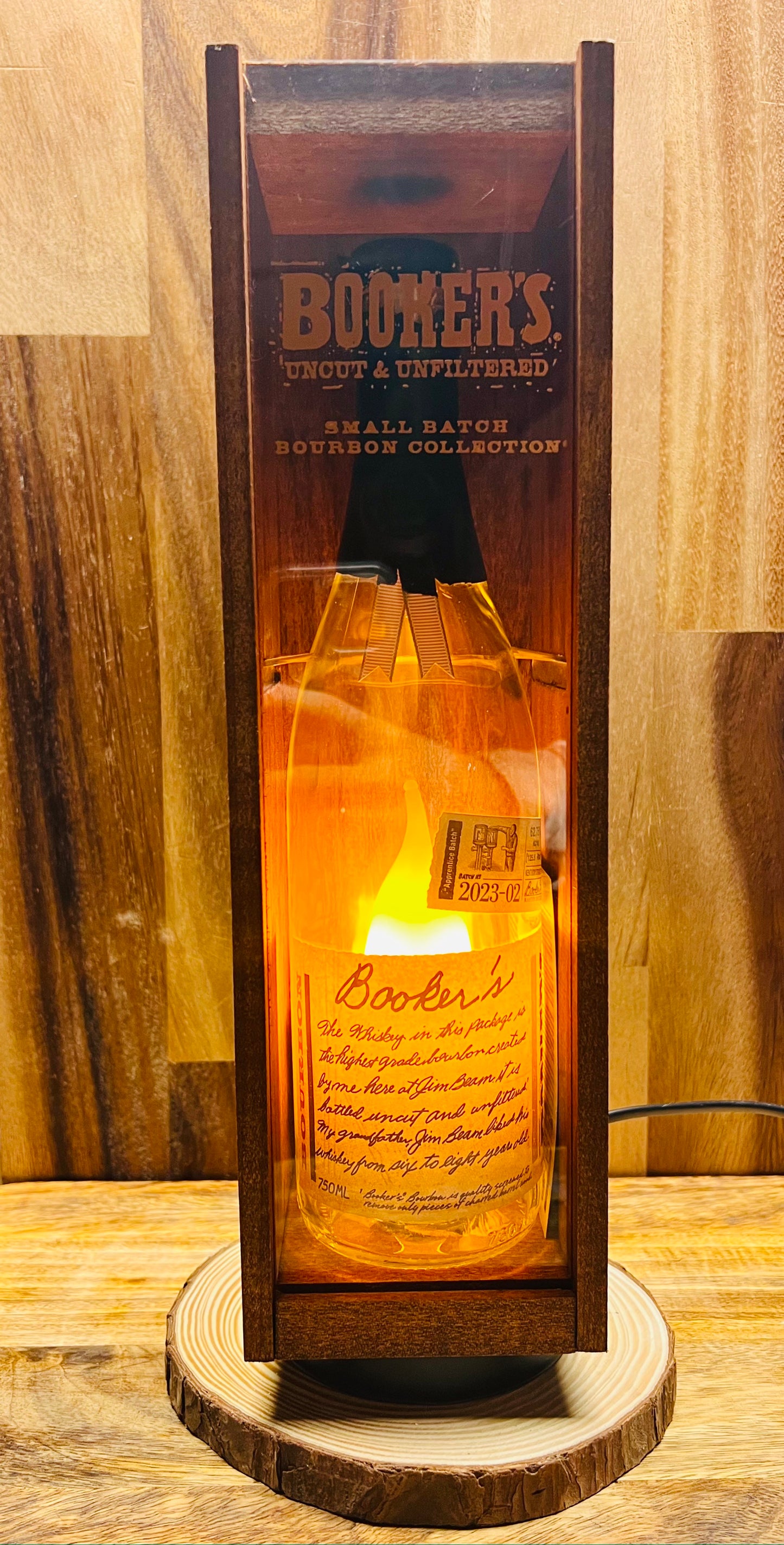 Booker's Bourbon Bottle Lamp