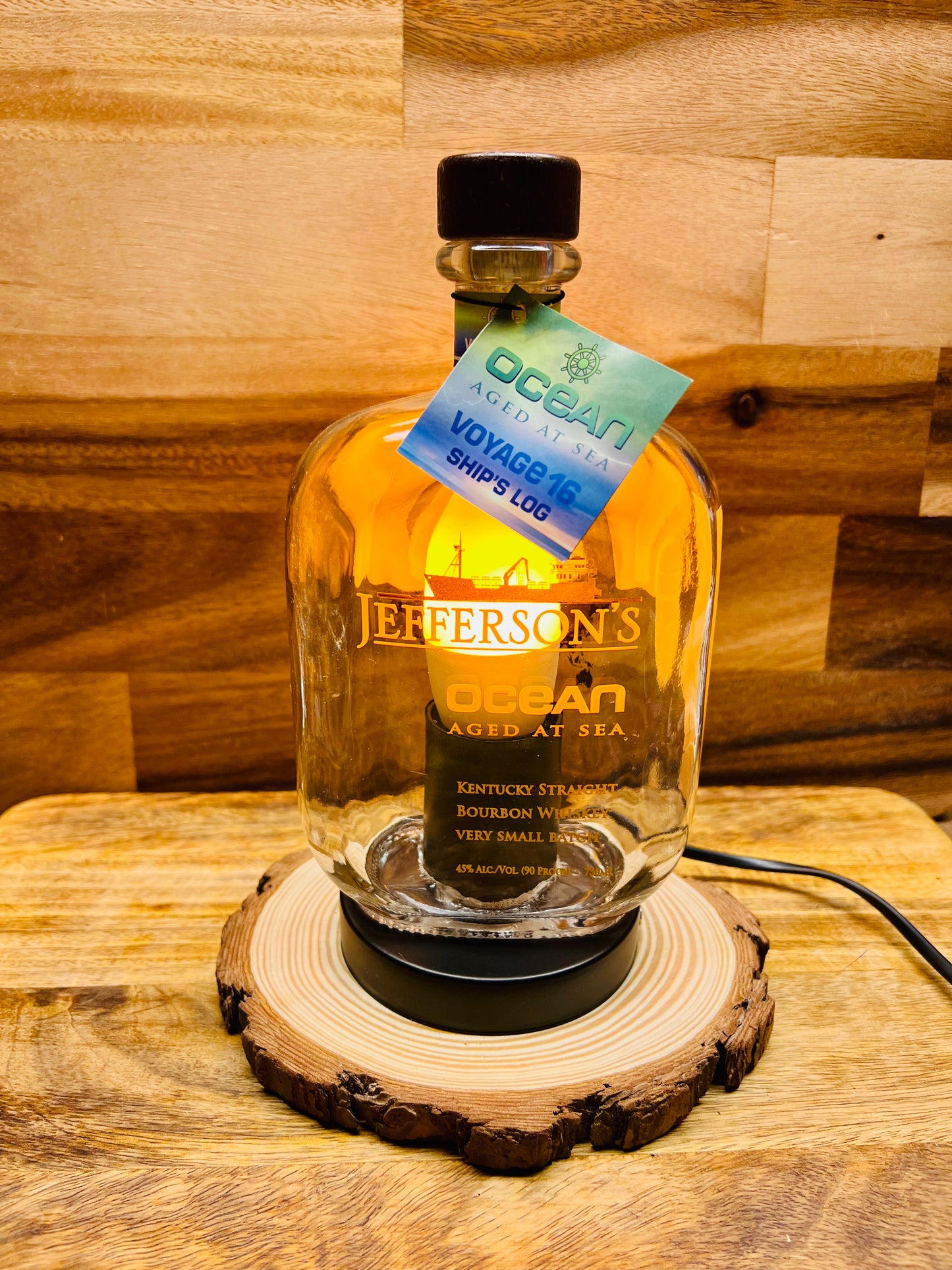 Jefferson's Ocean Bourbon Bottle Lamp