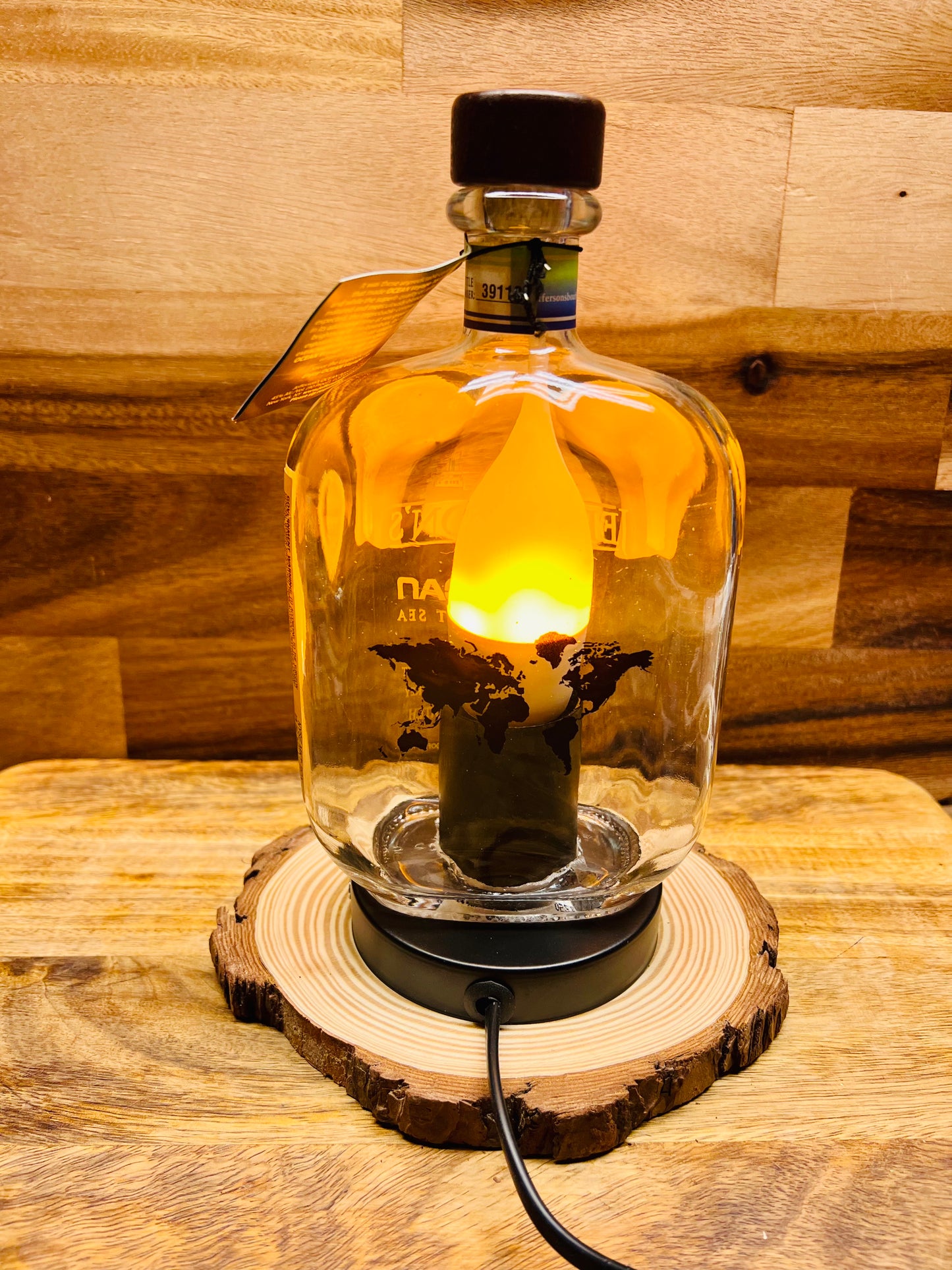 Jefferson's Ocean Bourbon Bottle Lamp