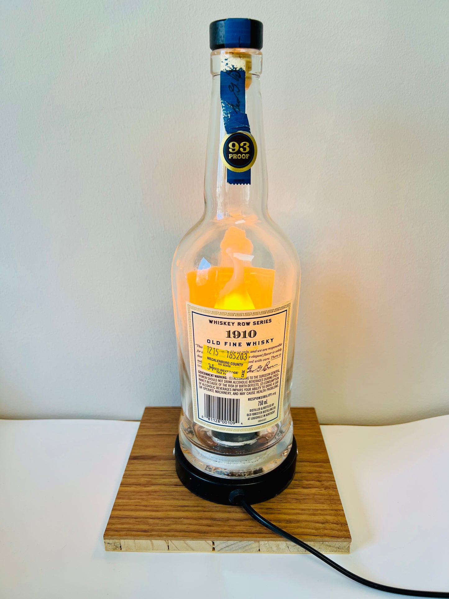 Old Forester (Old Fine) Bottle Lamp