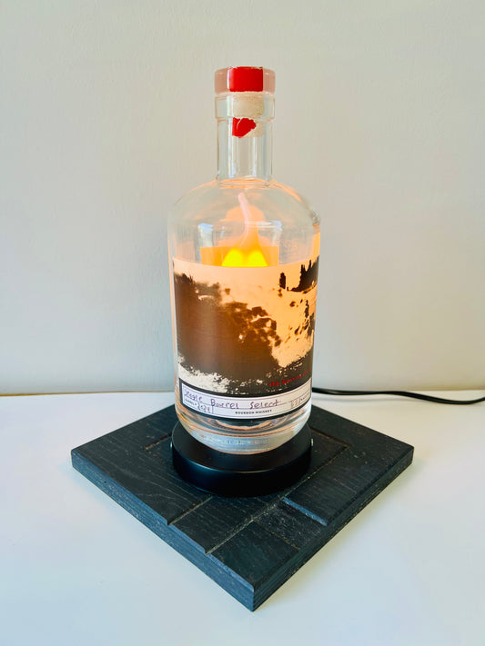 Burning Chair Bottle Lamp