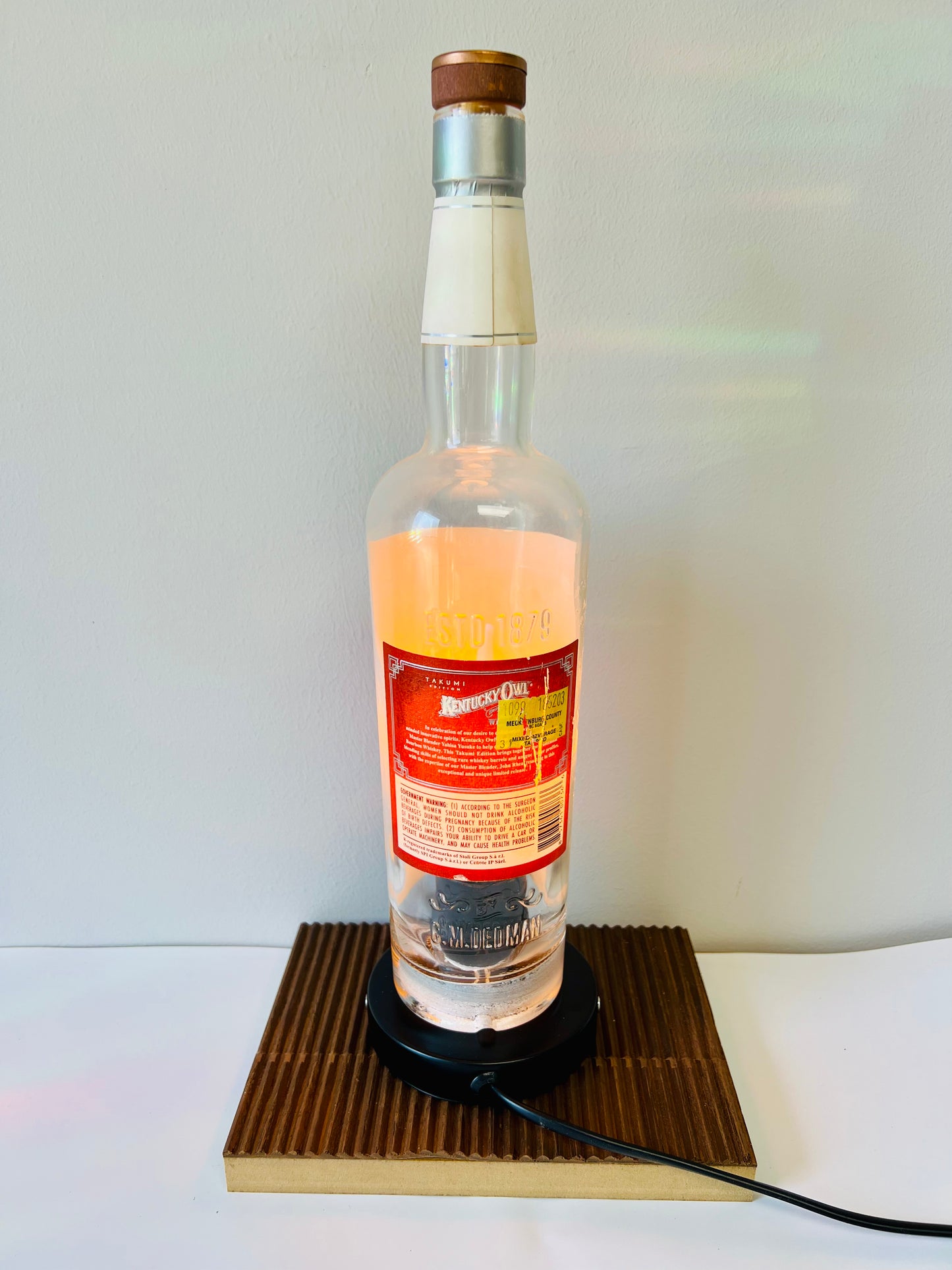Kentucky Owl Bottle Lamp